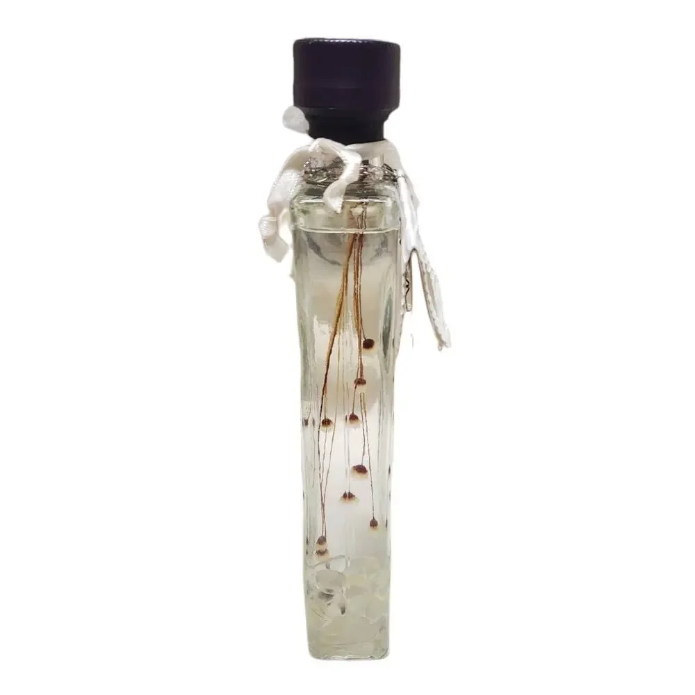 Illuma Oil Candles Beautiful Glass Container With Flowers & Gems